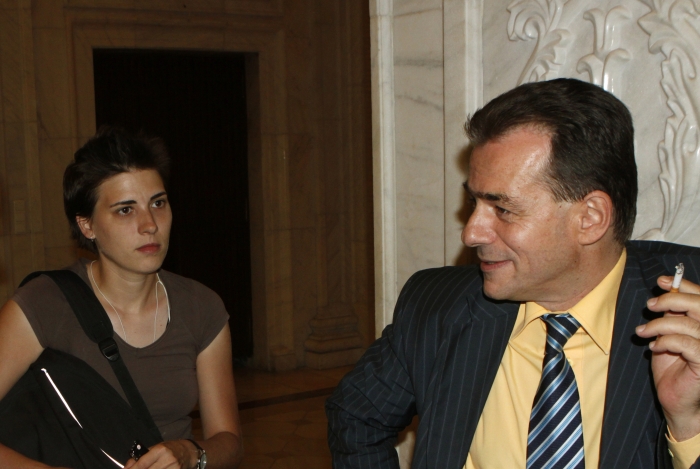 Ludovic Orban, interviu la Palatul Parlamentului (Epoch Times România)