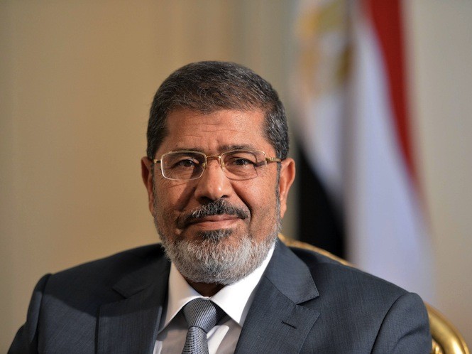 Preşedintele egiptean Mohamed Morsi în Cairo, 8 iulie 2012.