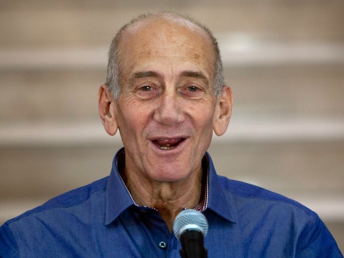 Fostul premier israelian Ehud Olmert în Jerusalem, 10 iulie 2012