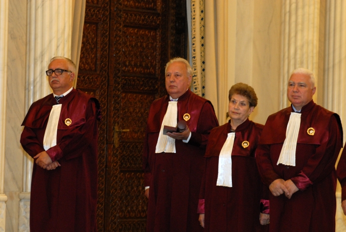 Magistraţi ai Curţii Constituţionale la Palatul Cotroceni (Epoch Times România)
