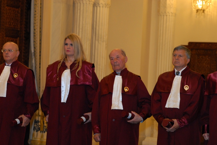 Magistraţi ai Curţii Constituţionale la Palatul Cotroceni