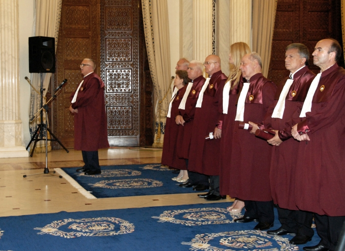 Magistraţi ai Curţii Constituţionale la Palatul Cotroceni (Epoch Times România)
