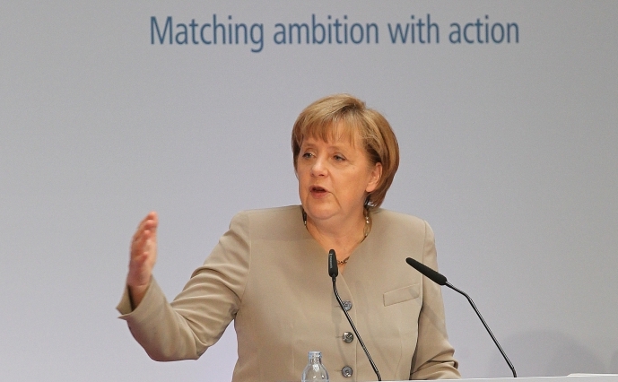 Cancelarul german Angela Merkel în Berlin, 6 iulie 2012