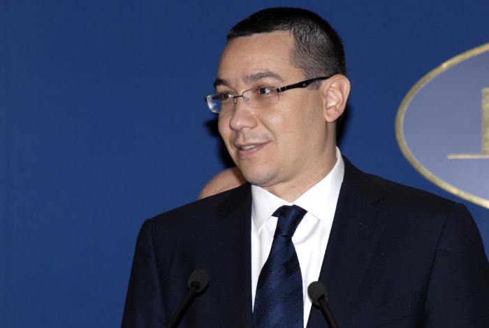 Declaraţii de presă Victor Ponta la Palatul Victoria (Epoch Times România)