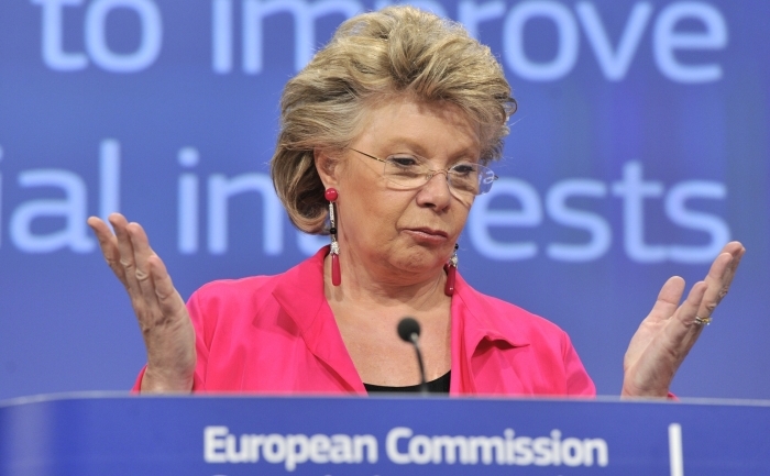 Comisarul european pentru justiţie, Viviane Reding. (GEORGES GOBET / AFP / GettyImages)