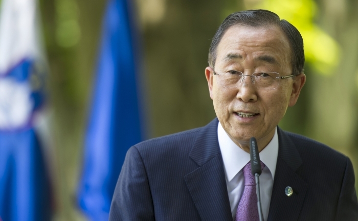 Secretarul general al ONU, Ban Ki-moon.