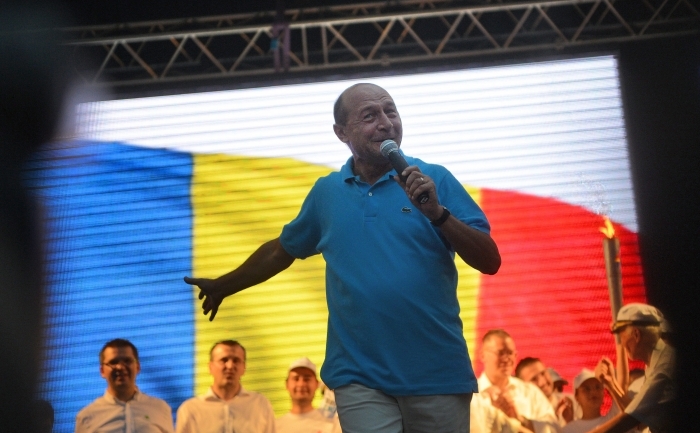 Preşedintele României, Traian Băsescu. (DANIEL MIHAILESCU / AFP / GettyImages)