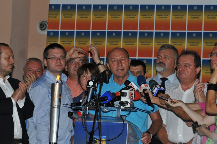 Traian Băsescu, după referendumul de demitere (Epoch Times România)