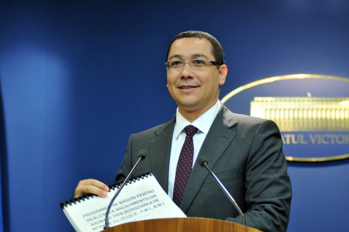 Premierul Victor Ponta.