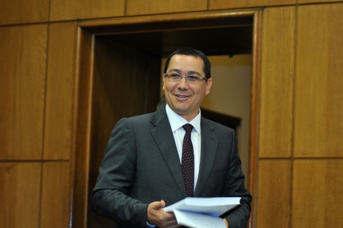Briefing de presă la Guvernul României cu Victor Ponta şi Florin Georgescu
