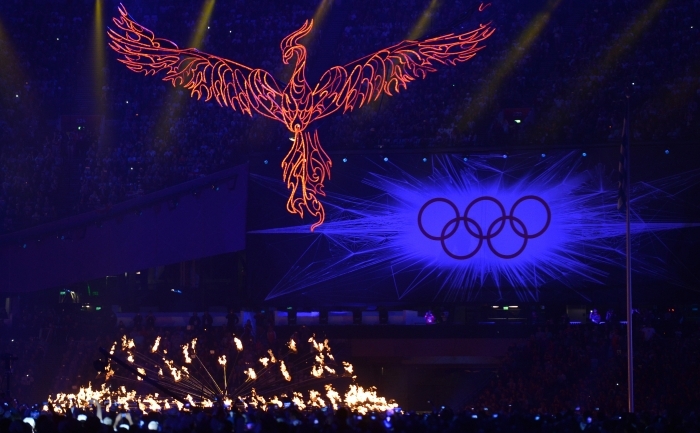 Imagini de la festivitatea de inchidere a Jocurilor Olimpice de la Londra. (JEWEL SAMAD / AFP / GettyImages)