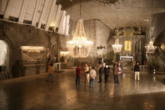 Capel St. Kinga, 137 metri sub mina de sare Wieliczka