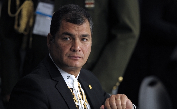 Preşedintele Ecuadorului, Rafael Correa.