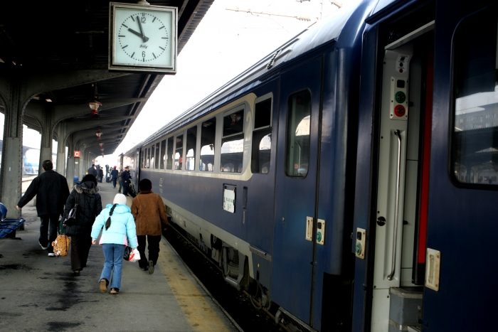 Garnitură de tren în Gara de Nord (Epoch Times România)