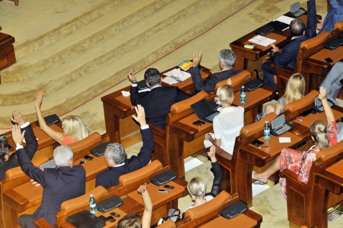 Parlamentul României, votare, camerele reunite (Epoch Times România)