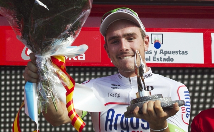 Germanul John Degenkolb, de la echipa Argos-Shimano, a confirmat  pronosticul specialiştilor, adjudecându-şi marţi etapa a 10-a a Turului  ciclist al Spaniei. (JAIME REINA / AFP / GettyImages)