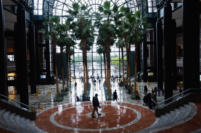 Clădirea Winter Garden Atrium, World Financial Center, New York.