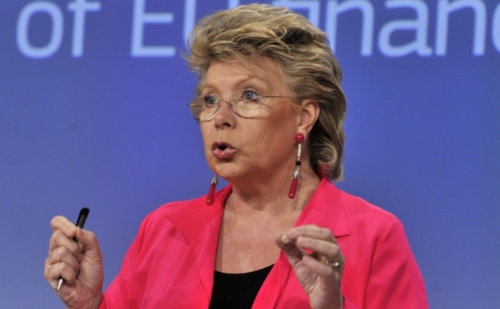 Vicepreşedintele Comisiei Europene, Viviane Reding.