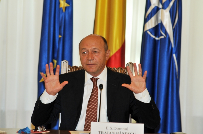 Traian Băsescu, preşedintele României,întâlnire cu diplomaţi şi ambasadori români