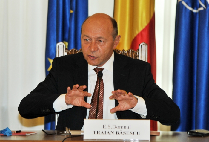 Traian Băsescu, preşedintele României.