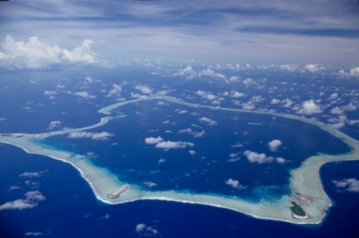Mica insulă Suwarrow, cu reciful său de coral