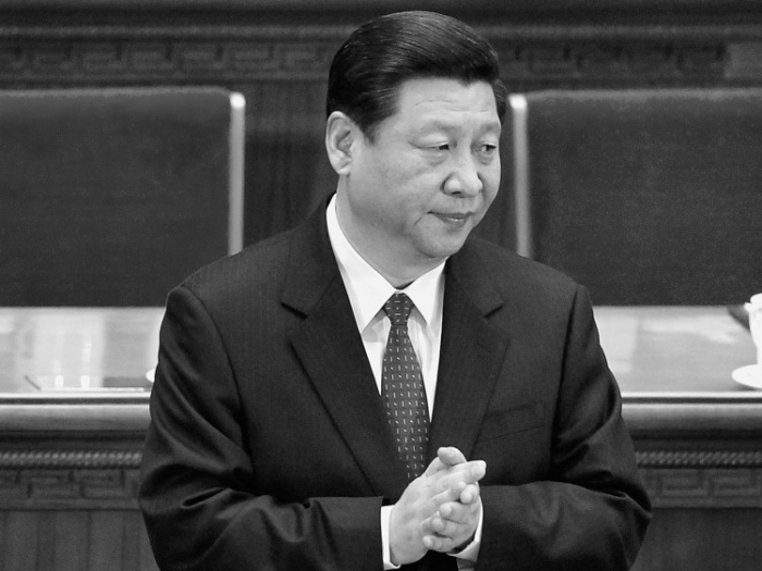 Xi Jinping, presupusul nou lider al Partidului Comunist Chinez, 13 martie 2012 în Marea Sală a Poporului