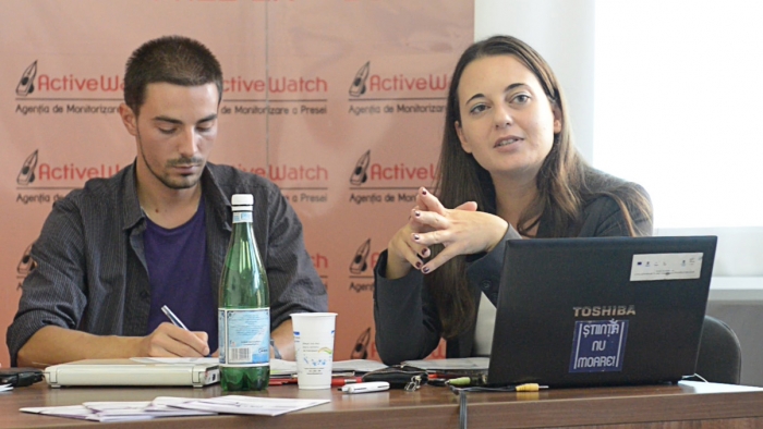 Conferinţă de presă pe tema libertăţii presei găzduită de Activewatch, 27 septembrie 2012