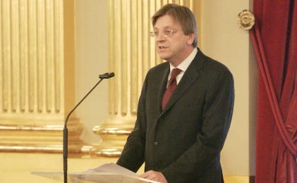 Liderul grupului ALDE din Parlamentul European, Guy Verhofstadt. (Mark Renders/Getty Images)