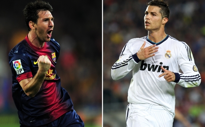 Lionel Messi şi Cristiano Ronaldo. (LLUIS GENE / AFP / GettyImages)