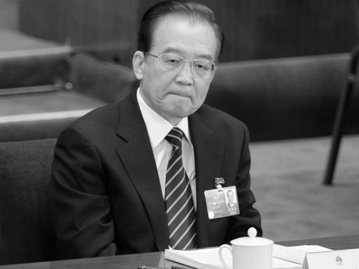 Premierul chinez Wen Jiabao la sesiunea anuală a Congresului Naţional al Poporului, în Beijing, 8 martie 2012.