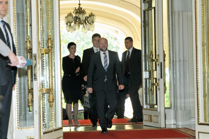 Martin Schulz şi Traian Băsescu , întrevedere la Palatul Cotroceni (Epoch Times România)