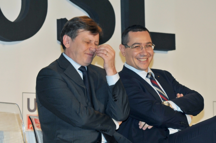 USL, Program de Guvernare 2013-2016. În imagine, Crin Antonescu şi Victor Ponta