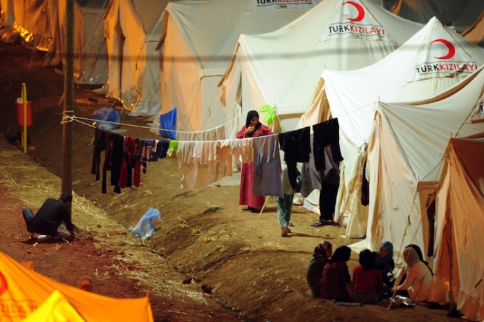 Refugiaţi sirieni în taberele de la graniţa turco-siriană, arhivă (Mustafa Ozer / AFP / Getty Images)