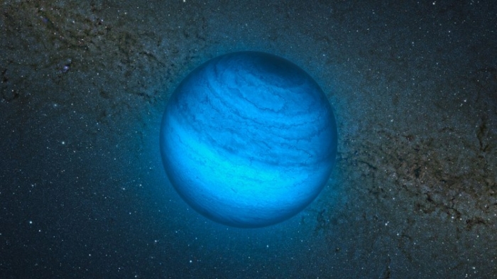 Imagine artistică a unei planete care pluteşte prin Univers, fără să aibă o stea