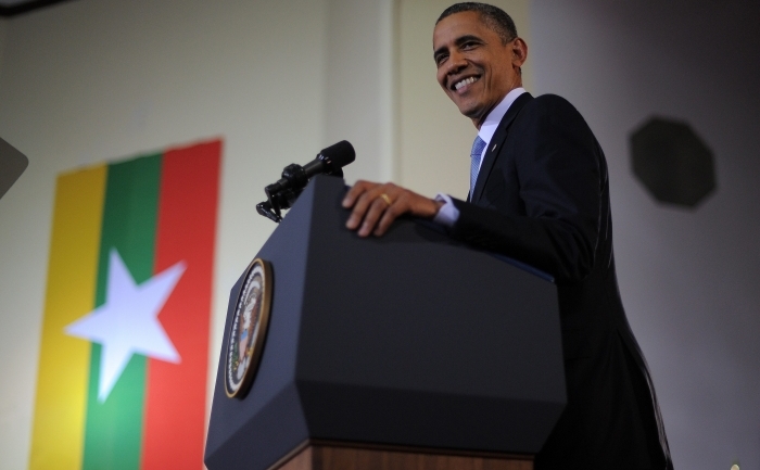 Preşedintele SUA, Barack Obama, în vizită în Birmania.