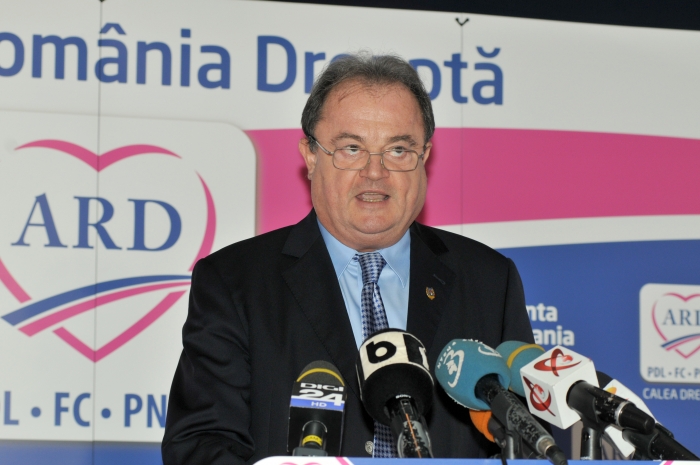 Vasile Blaga, conferinţă de presă la sediul ARD (Epoch Times România)