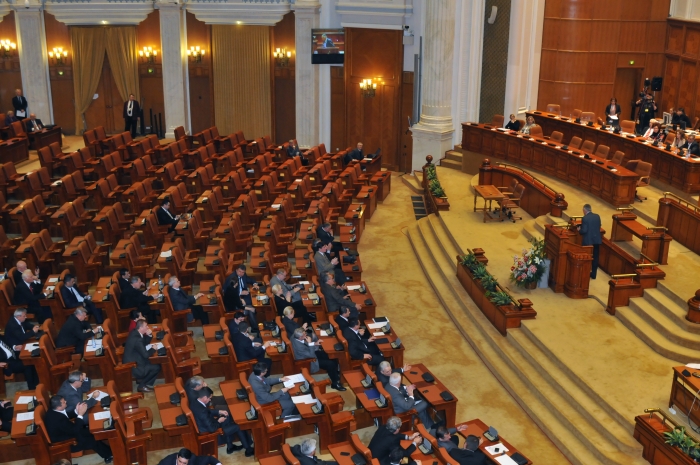 Camerele reunite în Parlamentul României