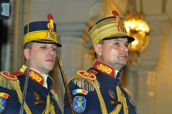 10 ani de la intrarea României în NATO. Ceremonial desfăşurat la Palatul Cotroceni.