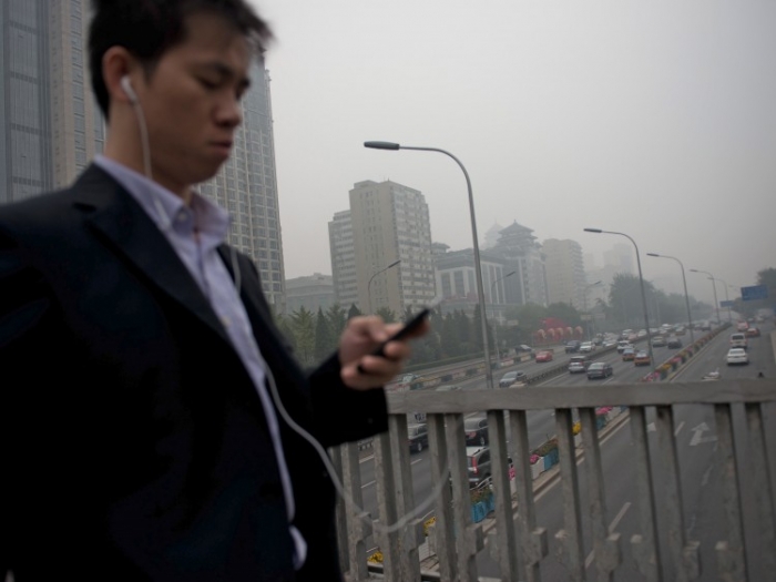 Smog în Beijing, 26 octombrie 2012 (Ed Jones / AFP / Getty Images)