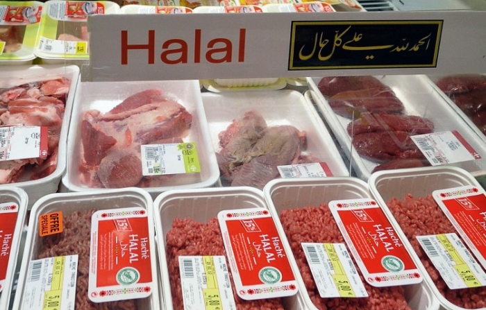 Carne Halal în oraşul francez Hazebrouck.