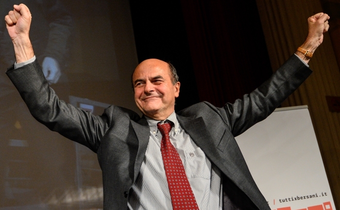 Liderul Partidului Democrat (PD), Pierluigi Bersani. (ANDREAS SOLARO / AFP / Getty Images)