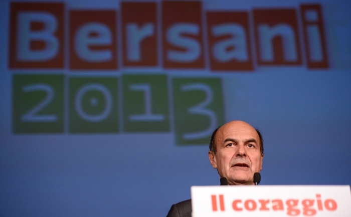 Liderul Partidului Democrat (PD), Pierluigi Bersani. (ANDREAS SOLARO / AFP / Getty Images)