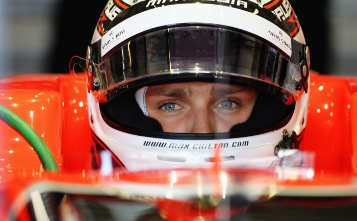 Britanicul Max Chilton, în vârstă de 21 de ani, pilot de rezervă la echipa de Formula 1 Marussia (Ker Robertson / Getty Images)