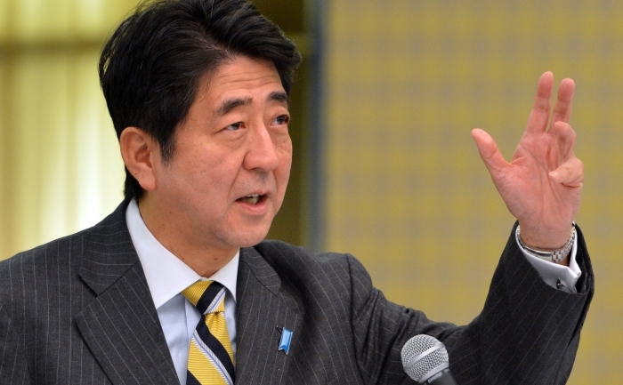 Liderul Partidului Liberal Democrat din Japonia, premierul Shinzo Abe. (YOSHIKAZU TSUNO / AFP / Getty Images)
