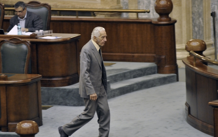 Ultima apariţie în Senatul României a lui Sergiu Nicolaescu