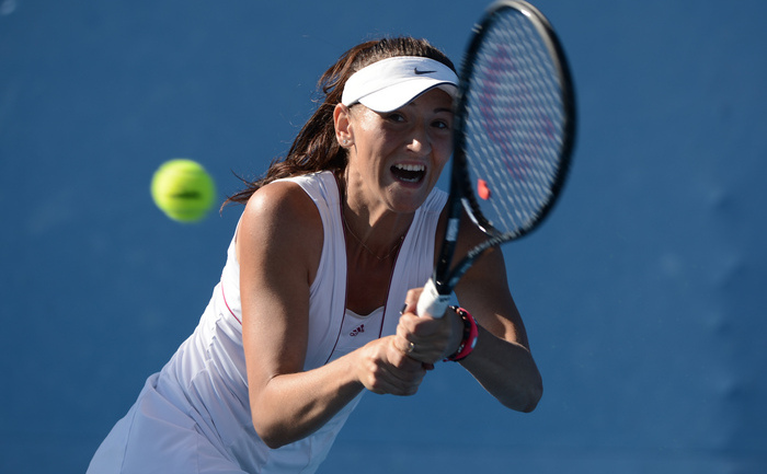 Jucătoarea română de tenis Alexandra Cadanţu. (PETER PARKS / AFP / Getty Images)