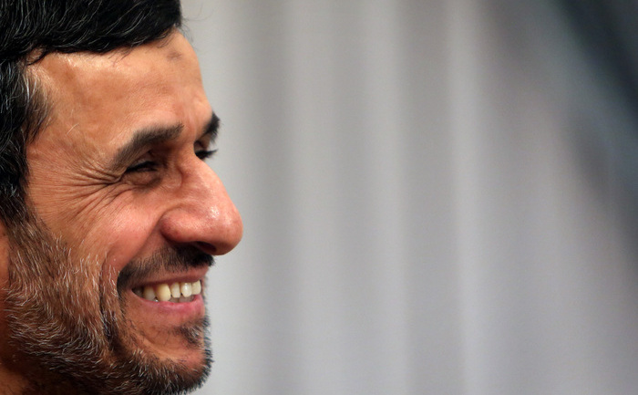 Preşedintele iranian Mahmoud Ahmadinejad , Teheran, 15 ianuarie 2013 (BEHROUZ MEHRI / AFP / Getty Images)
