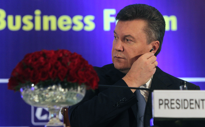 Preşedintele Ucrainei, Viktor Ianukovici.