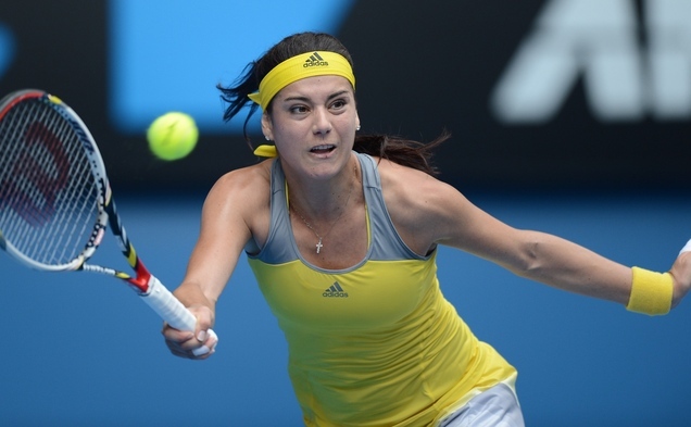 Jucătoarea română de tenis Sorana Cîrstea. (MANAN VATSYAYANA / AFP / Getty Images)