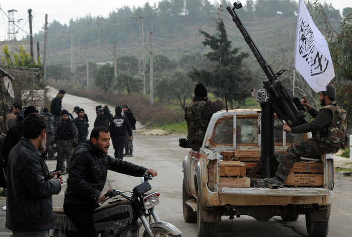 Rebeli sirieni, Jisr al-Shughur 25 ianuarie 2013 (AAMIR QURESHI / AFP / Getty Images)